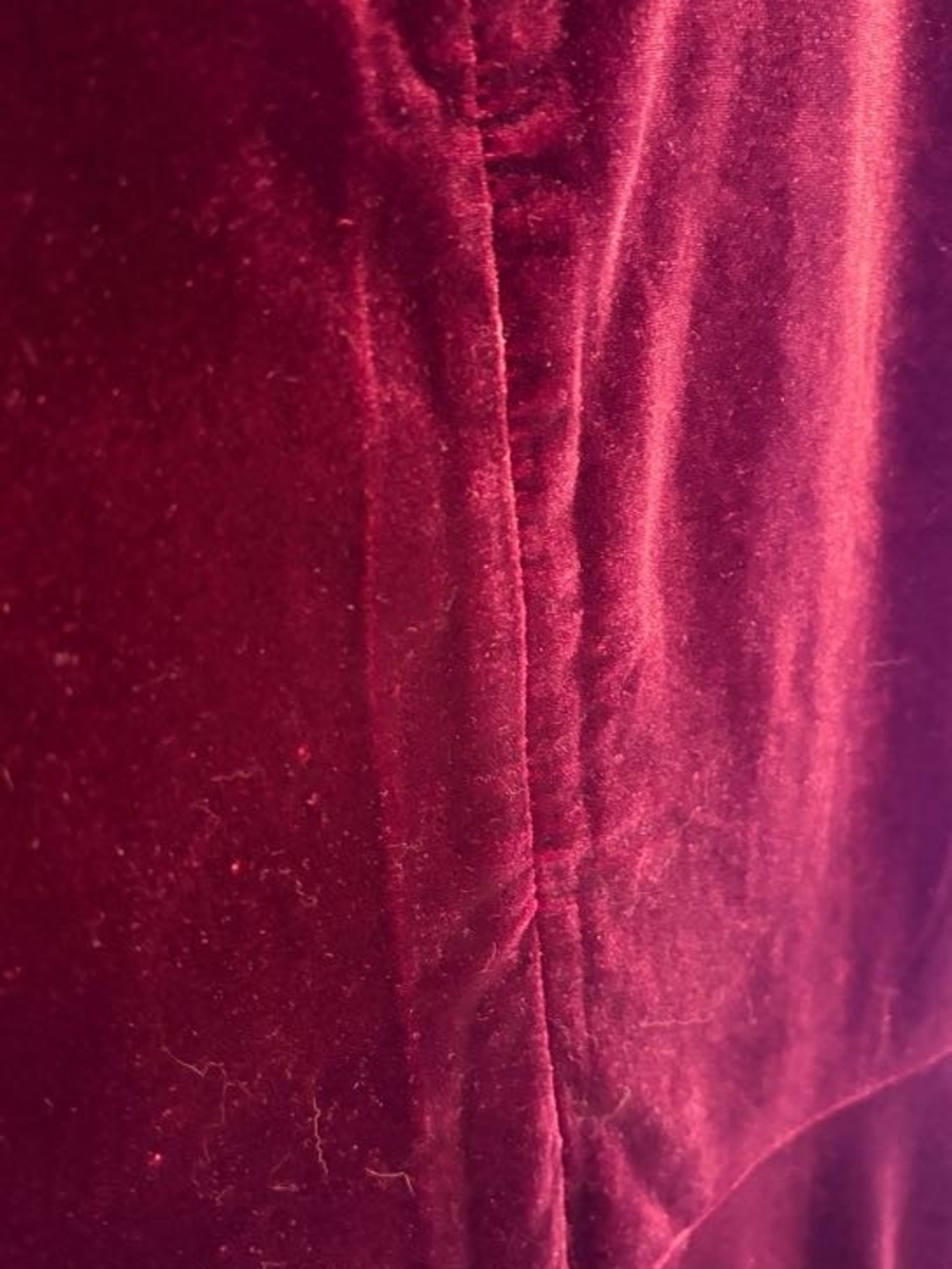 Lauren Ralph Lauren Sleeveless Velvet Sheath Dress in Deep Burgundy - Picture 3 of 5